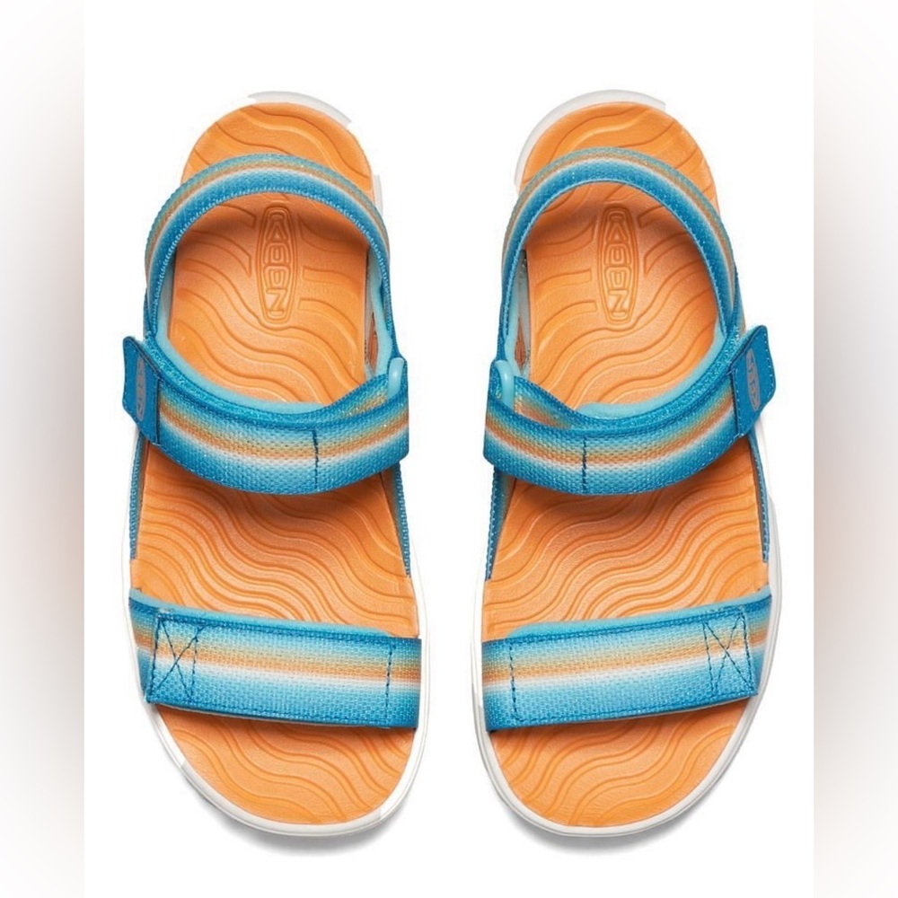 ‼️SALE‼️KEEN Kids Elle Backstrap Sandals Ipanema/Iceland Poppy Colorway Size 5